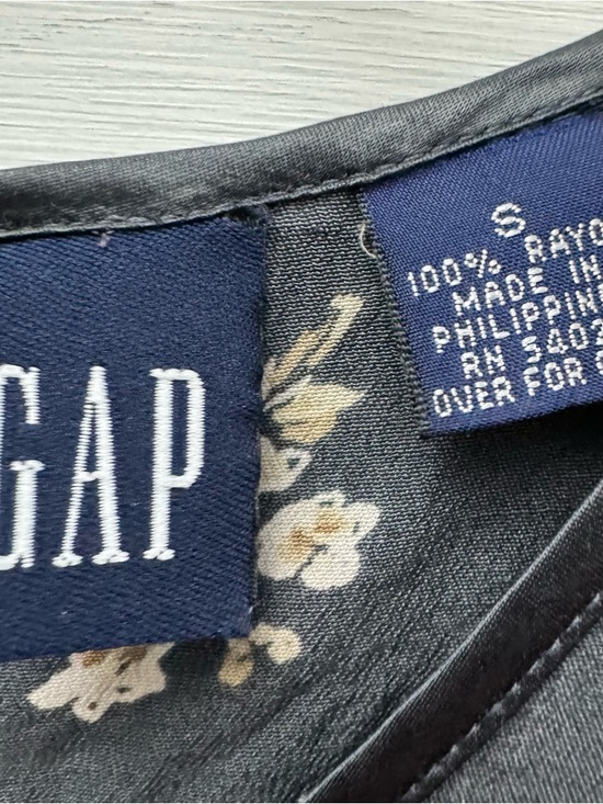 Gap Floral Sleeveless Mini Dress Small Gray Lightweight - Picture 6 of 8